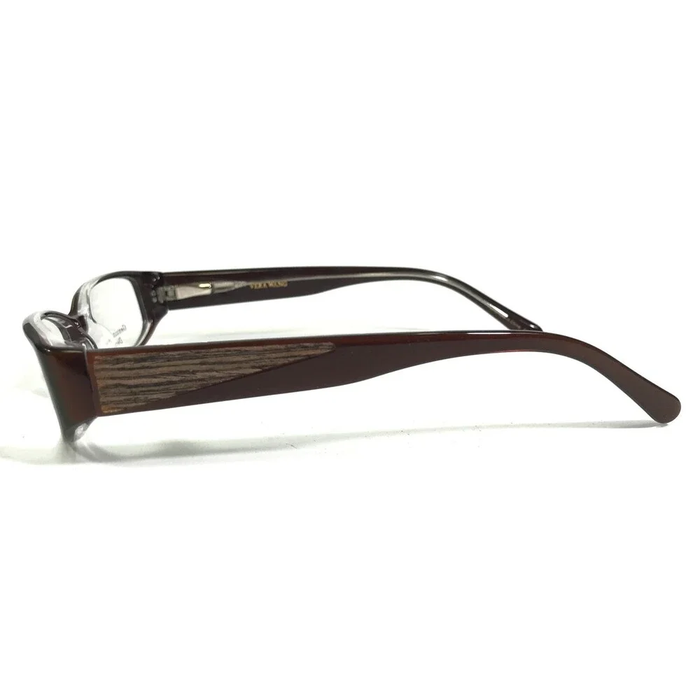 Vera Wang Eyeglasses Frames V033 CS Brown Rectangular Cat Eye Full Rim 49-16-132